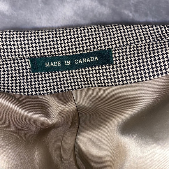 Lauren Ralph Lauren Men's Houndstooth Wool Blazer Jacket Size M - Picture 9 of 10